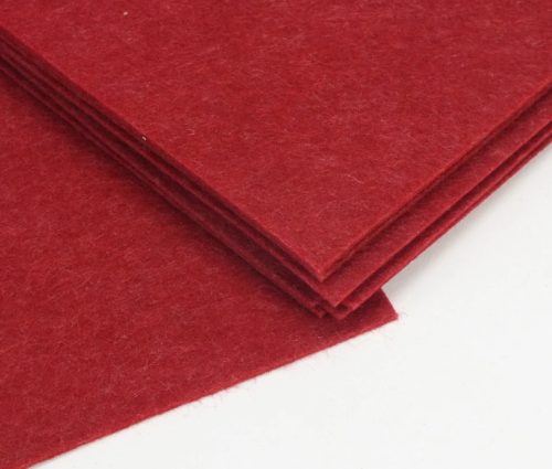 Barkácsfilc lap A4 bordó