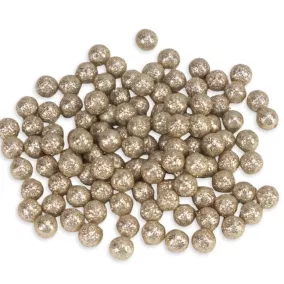   Polisztirol golyó csillámos pezsgő színű 1,4 cm 10 db/ csomag