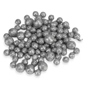   Polisztirol golyók csillámos ezüst színű 1,4 cm 10 db/csomag