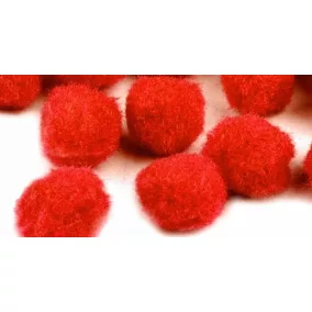 Kasmír Dekoratív Golyók– Piros – 3 cm – 5 Darab
