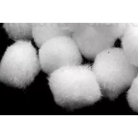 Dekoratív kasmír golyó – fehér – 3 cm – 5 darab