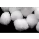 Dekoratív kasmír golyó – fehér – 3 cm – 5 darab