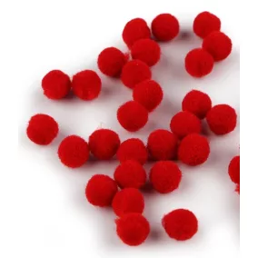 Kasmír Dekoratív Golyó – Piros – 0,8 cm – 20 Darab
