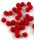 Kasmír Dekoratív Golyó – Piros – 0,8 cm – 20 Darab