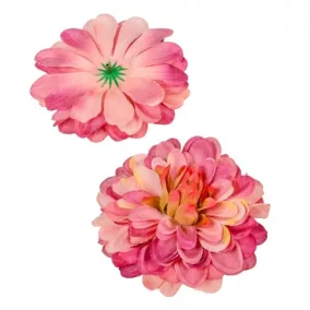   Dáliafej szatén mályva színben 10 cm – művirág kifinomult kompozíciókhoz és kreatív hobbihoz