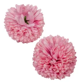  Rózsaszín krizantémfej 6–6,5 cm – finom díszvirág kézzel készített és kreatív alkotásokhoz
