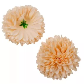   Krizantém őszibarack fej 6-6,5 cm - díszvirág meleg és barkács dekorációkhoz
