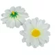 Fehér selyem margarétafej 7 cm 3db/csomag – művirág természetes dekorációhoz és virágdíszekhez