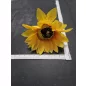   Selyem napraforgófej 9 cm – Dekoratív művirág vidám kompozíciókhoz