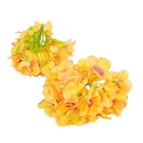   Sárga Hortenziafej 15 cm – Nagy díszvirág vidám kompozíciókhoz és barkácsoláshoz