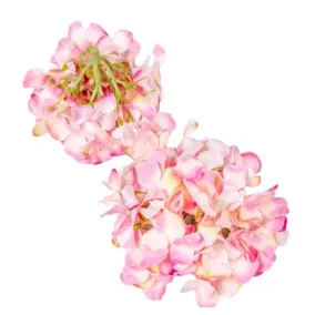   Rózsaszín hortenziafej 15 cm – elegáns díszvirág romantikus virágkompozíciókhoz