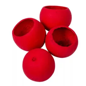   Piros Bell Cup 4–5 cm 3 db– Természetes díszítőelem kézzel készített virágdíszekhez és dekorációkhoz