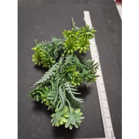   20 cm-es műpozsgás ág – zöld dekoráció kreatív kompozíciókhoz