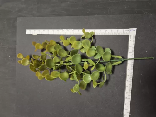 Dekoratív ág apró levelekkel 20 cm - műnövény barkácsoláshoz és dekorációhoz