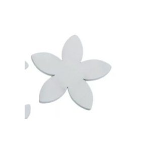   Dekoratív fehér fa virág 4 cm 3 db/csomag– sokoldalú kiegészítő barkácsoláshoz