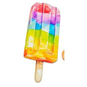   Többszínű jégkrémpálcika díszfigura – UV nyomtatott karton, 7 cm
