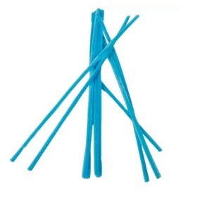   Világoskék zsenília plüss drót – 5 db-os készlet, 30 cm, hobbihoz és dekorációhoz