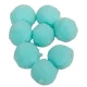  587 Puha, világoskék kasmír díszgolyók – 10 db-os készlet, 2 cm, hobbihoz és dekorációhoz