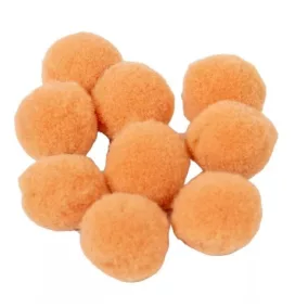   Puha, világos barna kasmír díszgolyók – 10 db-os készlet, 2 cm, natúr és rusztikus dekoráció