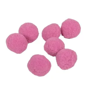   Puha díszgolyók kasmír mályva színben – 10 db-os készlet, 2 cm, finom és romantikus dekoráció