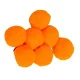 Narancssárga Kasmír puha díszgolyók – 10 db-os készlet, 2 cm, vidám és kreatív dekoráció