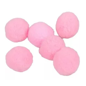   Puha rózsaszín kasmír díszgolyók – 10 db-os készlet, 2 cm, finom és nőies dekoráció