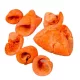 Lali  Szárított dísz 2-4 cm – Narancssárga 10 db