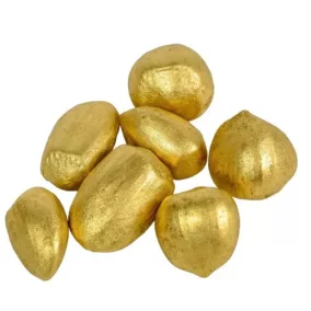 Dekoratív arany mogyoró – 1–2 cm, 10 darab/csomag