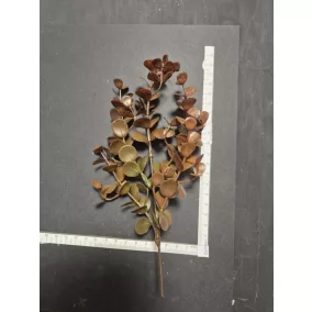 Dekoratív műág 20 cm - bordó lombozat virágdíszekhez