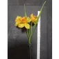   Dekoratív művirág Nárcisz narancssárga középpel 20cm - virágdíszekhez