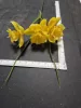 Dekoratív művirág Nárcisz sárga szín 20cm - virágkötészethez