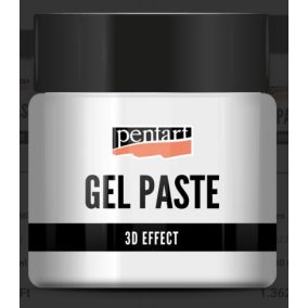   Gélpaszta fényes 50 ml átlátszó - Vízbázisú akril gél 3D domborművekhez, átlátszó effektekhez és modern textúrákhoz