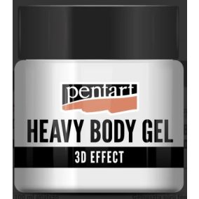   Gélpaszta sűrű fényes 50 ml átlátszó -  ​​sűrű akril gél tiszta 3D textúrákhoz és domborművekhez