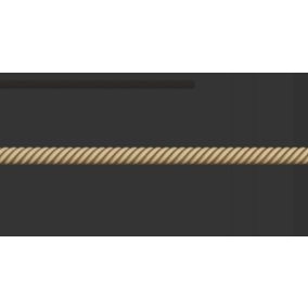   Hőre lágyuló fa sűrűn csavart csík 0,8 x 100 cm - rugalmas, hőre formázható dekoráció