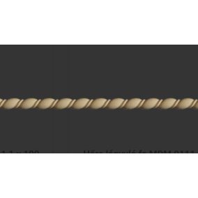   Hőre lágyuló fa csavart csík 1,1 x 100 cm -rugalmas dísz restauráláshoz és kreatív dekorációhoz