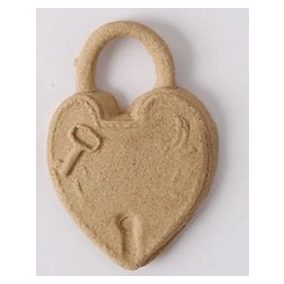   Hőre lágyuló fa Lakat 3 x 2,5 cm - kiegészítő vintage és barkács dekorációhoz