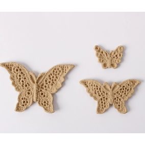   Hőre lágyuló fa Pillangó szett 5 x 3 cm 3 db/csomag - hőre formázható
