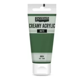 Krémes akrilfesték matt 60 ml zöld