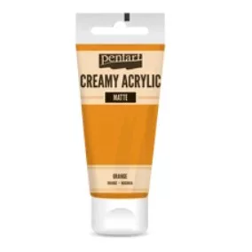   Krémes akrilfesték matt 60 ml narancs - 3D textúrákhoz, domborművekhez és jól definiált részletekhez