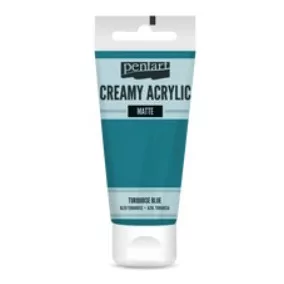   Krémes akrilfesték matt 60 ml türkizkék - ideális 3D-s effektekhez és jól definiált részletekhez