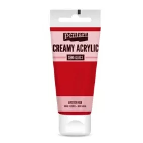   Krémes akrilfesték selyemfényű 60 ml rúzspiros . kifejező dekorációkhoz és 3D domborművekhez
