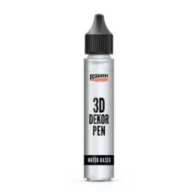   Metál ezüst 3D dekortoll 30 ml – vízbázisú – dekoratív dombornyomott hatásokhoz