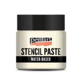   Stencilező paszta gyöngyház 50 ml vanília  - vízbázisú, elegáns domborművekhez és gyöngyházfényű csillogáshoz