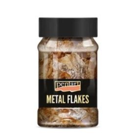   Füstfólia pehely arany2 M9 100 ml - prémium aranyozási hatás dekorációhoz, kézzel készített és kreatív projektekhez (1 g pelyhet tartalmaz)