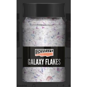   Galaxy Flakes 15 g Jupiter fehér - irizáló pelyhek kozmikus hatásért, fémes csillogásért és látványos textúrákért