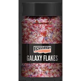   Galaxy Flakes 15 g Eris pink - irizáló rózsaszín dekorpelyhek prémium, holografikus effektekhez és 3D-s díszítésekhez