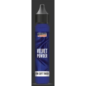   Bársonypor kék min. 3 g - kék, puha, bolyhos hatásokhoz és elegáns kiegészítőkhöz hobbi projektekben