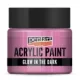 GLOW sötétben világító akrilfesték 30 ml pink
