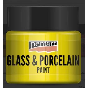 Üveg és porcelánfesték 30 ml sárga