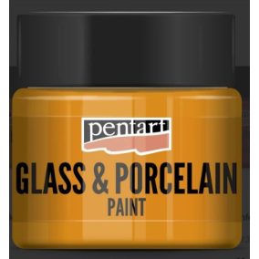Üveg és porcelánfesték 30 ml narancs